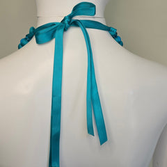 Blue and Green Ribbon Necklace