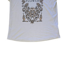 Auguste Hemp & Organic Cotton White Graphic Tee – Size M