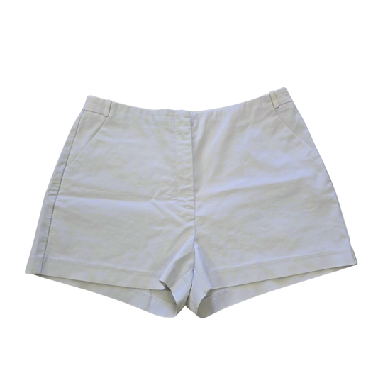Glassons Classic White Tailored Shorts – Crisp Summer Staple (AU 12) 2736
