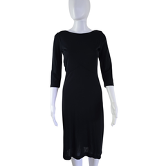 Moschino Cheap & Chic Black Cut-Out Back Midi Dress – AU 10