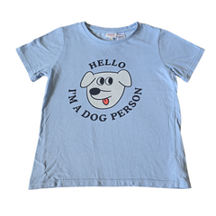 SEED Kids Graphic T-Shirt Size 6 Blue “I’m A Dog Person” Cotton Tee