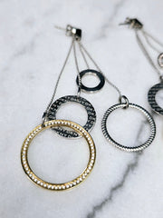 DKNY Drop Hoop Earrings