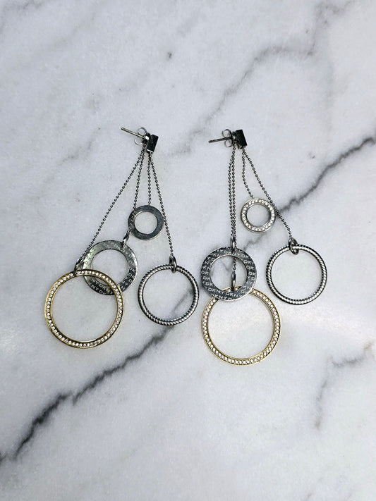 DKNY Drop Hoop Earrings 1848