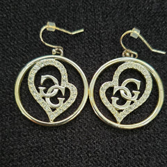 GUESS Silver Diamonte Hoop Earrings