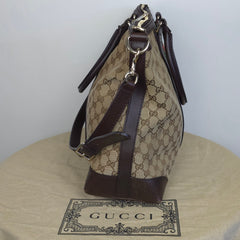 Gucci GG Supreme & Web Stripe Tote Bag