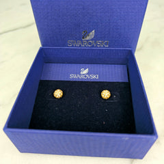 Swarovski Rose Gold and Diamante Stud Earrings