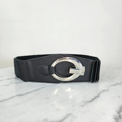 Unsigned Black Belt - Elegant and Versatile Accessory