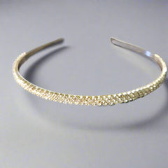 Silver Diamanté Thin Metal Headband