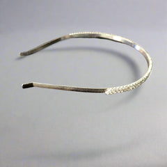 Silver Diamanté Thin Metal Headband