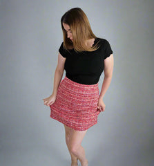 Marcs Red Tweed Skirt – Size AU 10