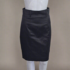 Review Black Satin Skirt