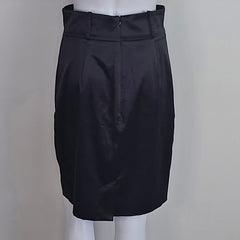 Review Black Satin Skirt