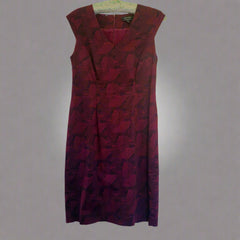 Diana Ferrari Exclusive Print Purple and Black Dress