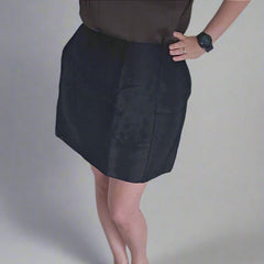 Stunning Authentic FENDI Black Silk Skirt – IT 44