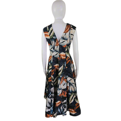 Scanlan Theodore Tropical Escape Midi Dress – Fit & Flare (AU 10)