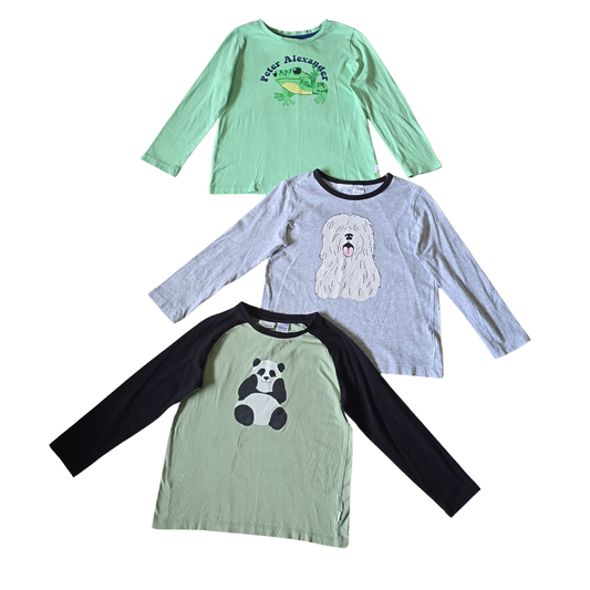 Peter Alexander, Kids Long Sleeve Bundle, Size 6, 3 Tops Sleepwear Winter 2736