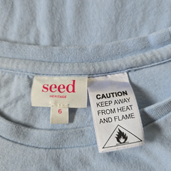 SEED Kids Graphic T-Shirt Size 6 Blue “I’m A Dog Person” Cotton Tee