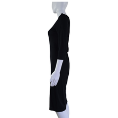 Moschino Cheap & Chic Black Cut-Out Back Midi Dress – AU 10