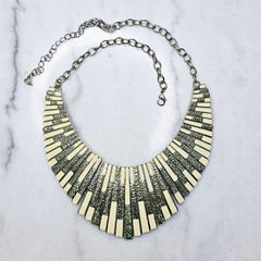 Vintage Gold and White Necklace