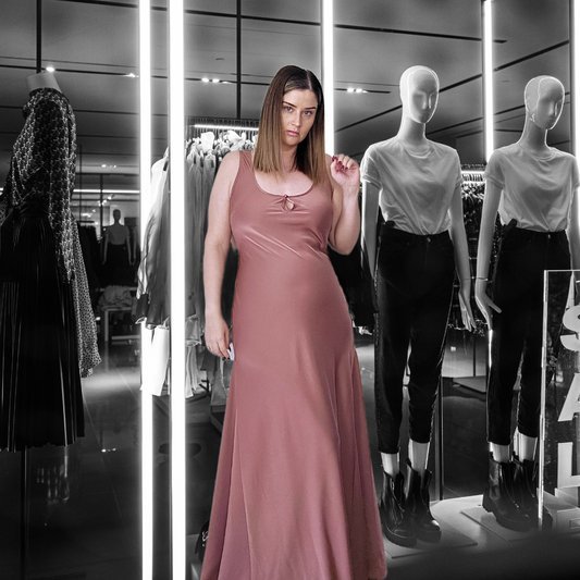 Charlotte Maxi Dress (Dusty Rose) 1080