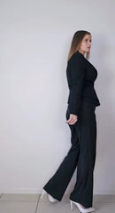 Veronika Maine Black Cropped Blazer