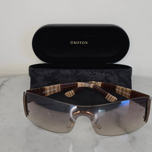 Oroton Copper and Brown 90s Sunglasses 1848