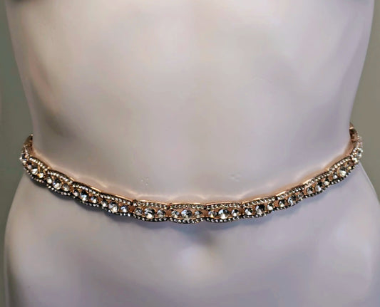 Vintage Rose Gold Chain Belt 4080