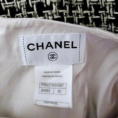 Chanel Tweed and Silk Satin Dress