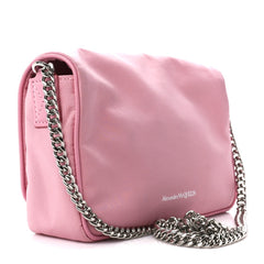 ALEXANDER MCQUEEN Nylon Skull Camera Crossbody Bag Pink