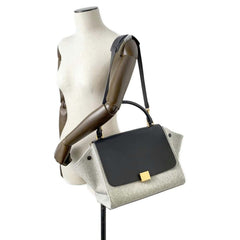 Celine Trapeze Wool Handbag