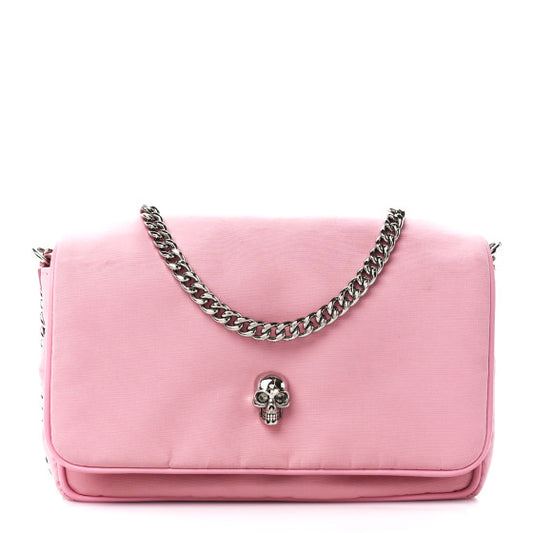 ALEXANDER MCQUEEN Nylon Skull Camera Crossbody Bag Pink 560