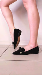 Nanette Lepore Black Suede Flats