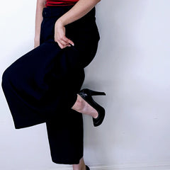 Veronika Maine Dark Navy Wide Leg Pants