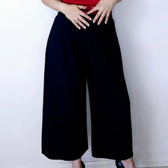 Veronika Maine Dark Navy Wide Leg Pants