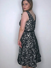 Phase Eight Black and Beige Dress