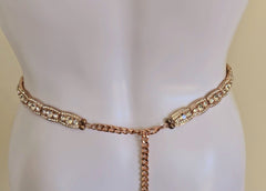 Vintage Rose Gold Chain Belt