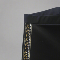 Camilla Black and Gold Pants - Size L