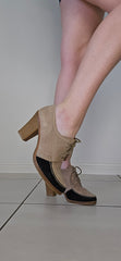 NU By Neo Lucy Vintage Suede Tie-Up Pumps