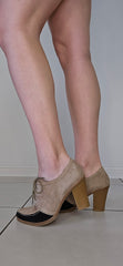 NU By Neo Lucy Vintage Suede Tie-Up Pumps