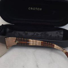 Oroton Copper and Brown 90s Sunglasses