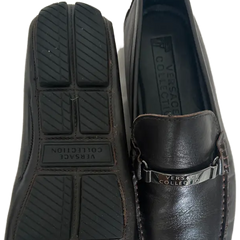 Mens Versace Leather Loafers