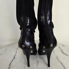 Guess Black Suede Knee-High Boots