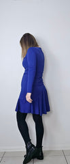 Unsigned Blue Long Sleeved Dress