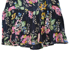 Floral-patterned fabric on a white background