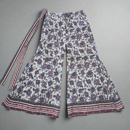 Gracia Wide-Leg Printed Pants – Size L 1024