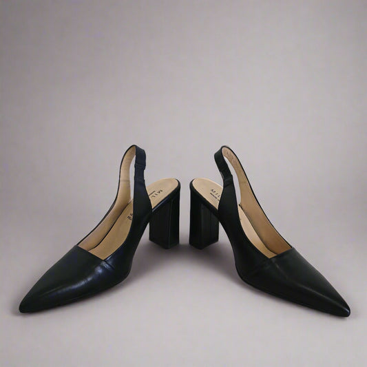 Milana Black Slingback Heels 1024