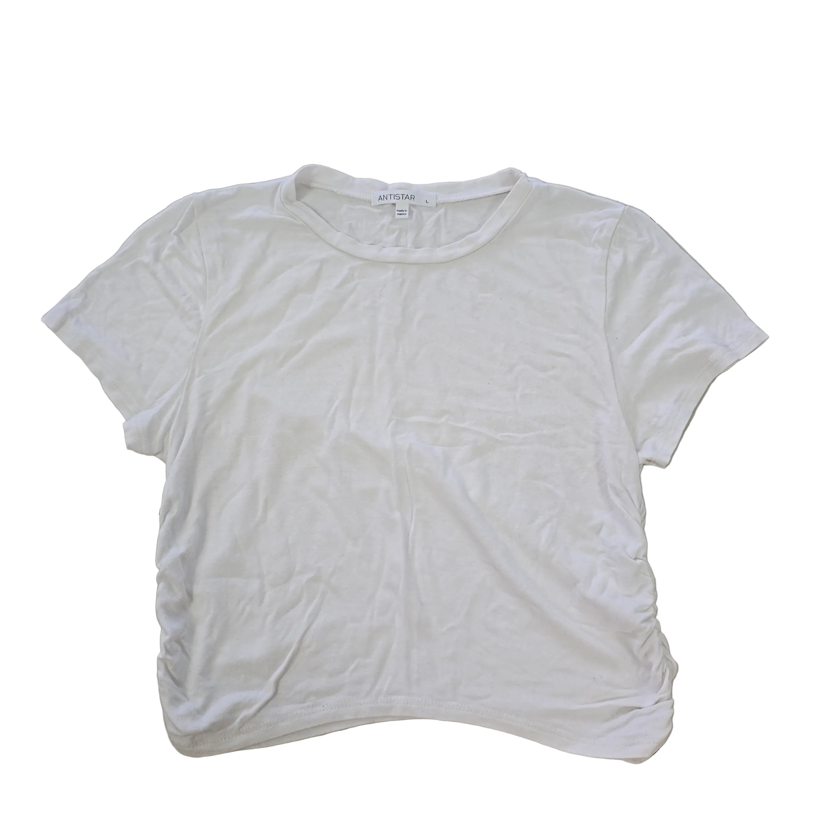 White t-shirt on a light background