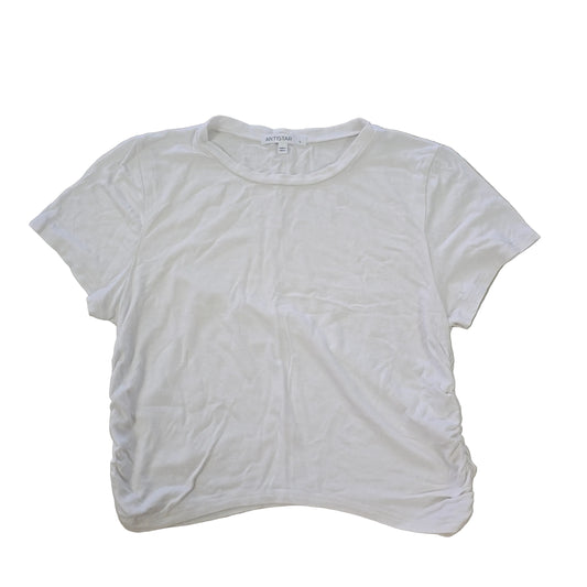 White t-shirt on a light background 2736