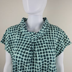 Gerry Weber Green Printed Cowl Neck Top – Easy Elegance Meets Everyday Comfort