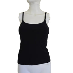 Black top on a mannequin against a light background